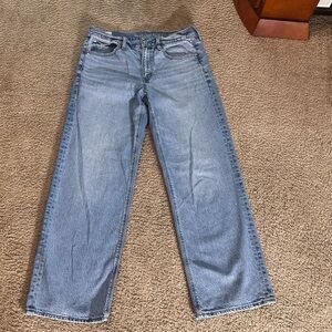 American Eagle Outfitters strigid stovepipe Straight Leg Jeans relaxed sz 6